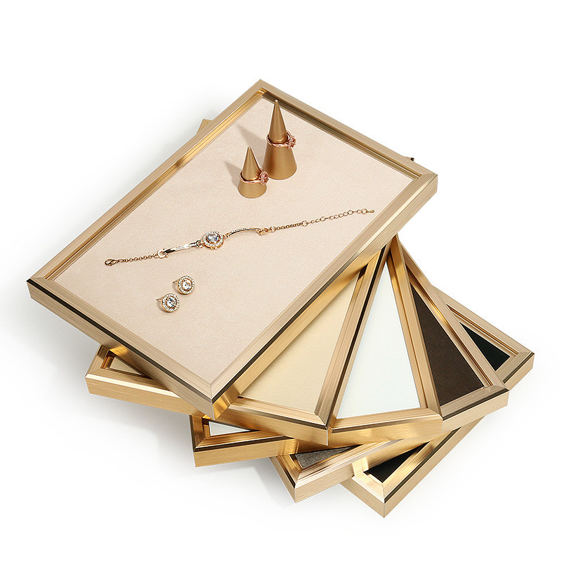 Bar Cart Gold - Warna Emas Logam Bingkai Kosong Perhiasan