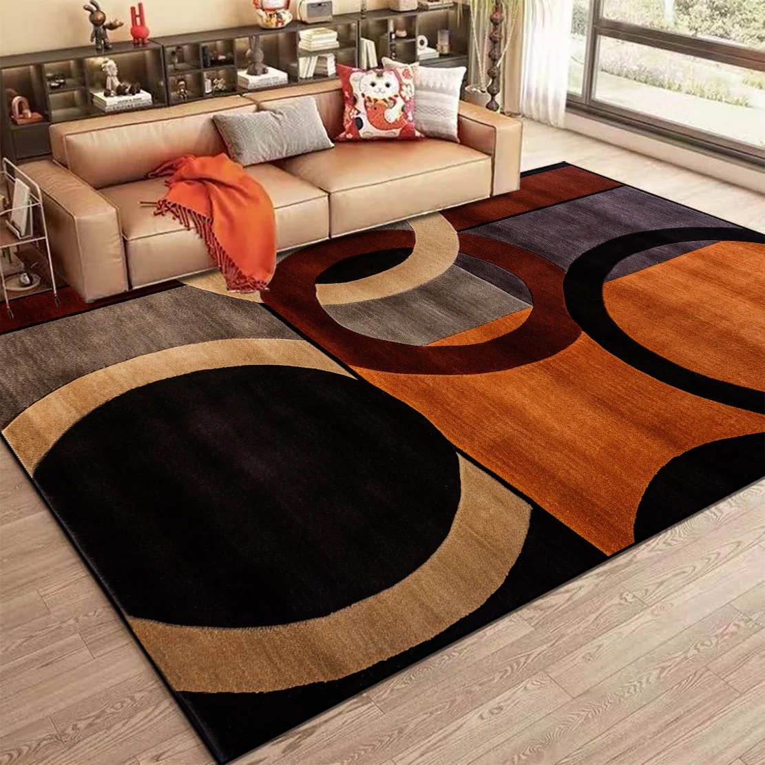 Home Bar Lounge - Karpet Abstrak Nordik untuk Ruang Tamu