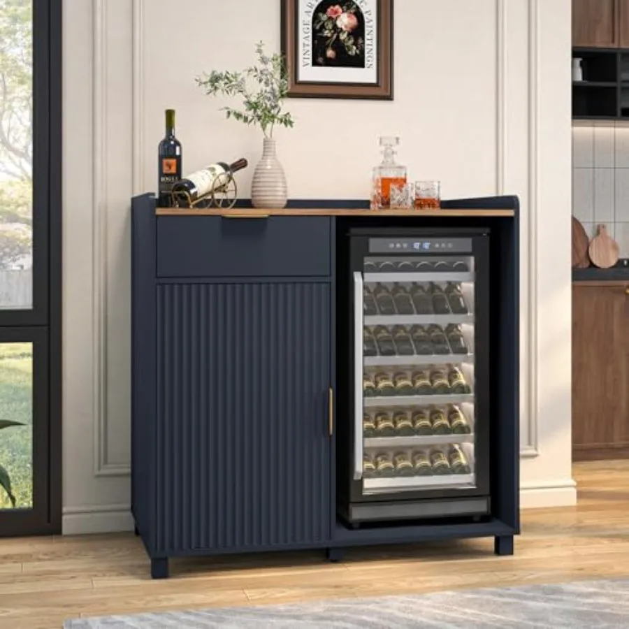 Home Bar And Fridge - Lemari bar dengan ruang kulkas dan