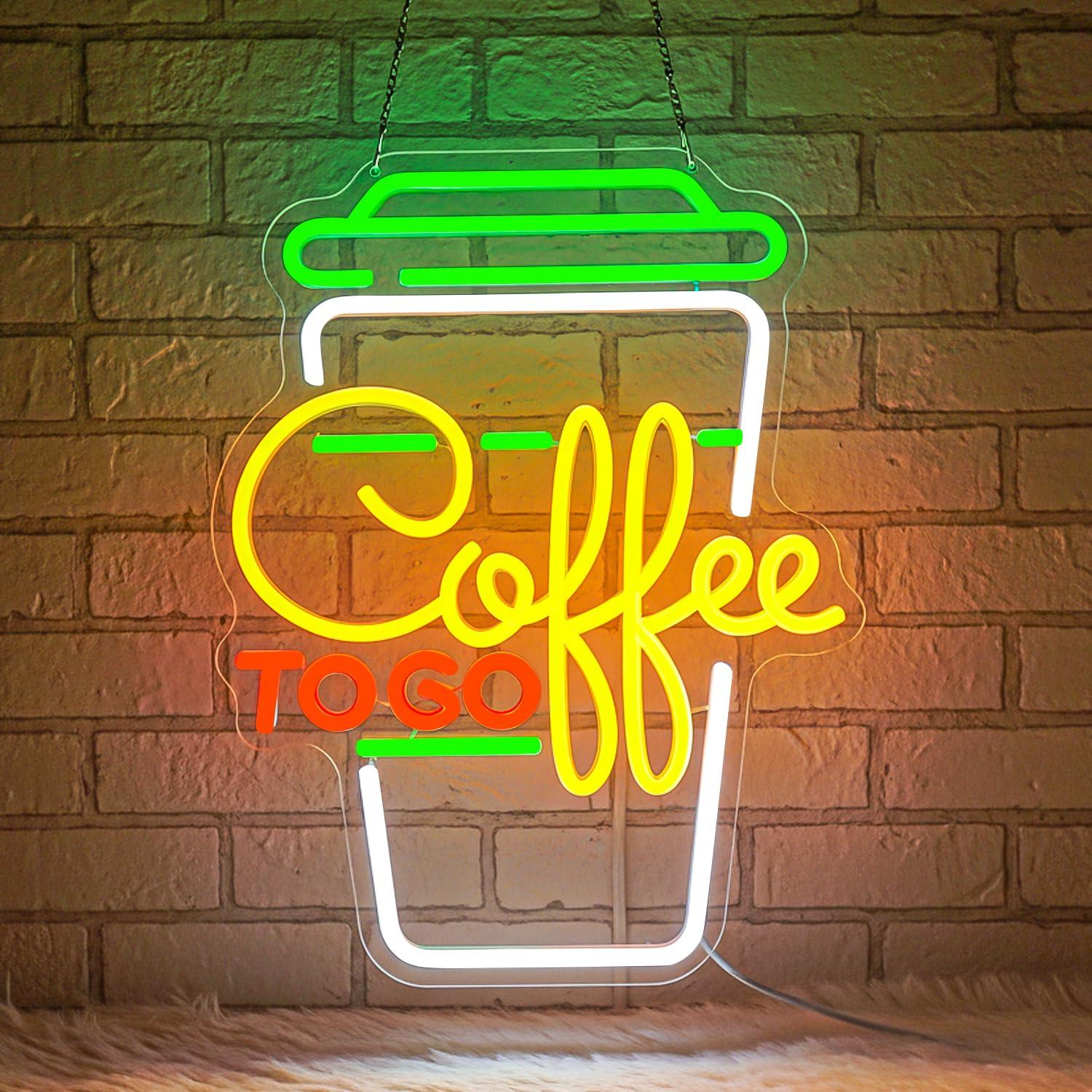 Home Bar And Restaurant - Lampu LED Neon Sign Kopi USB