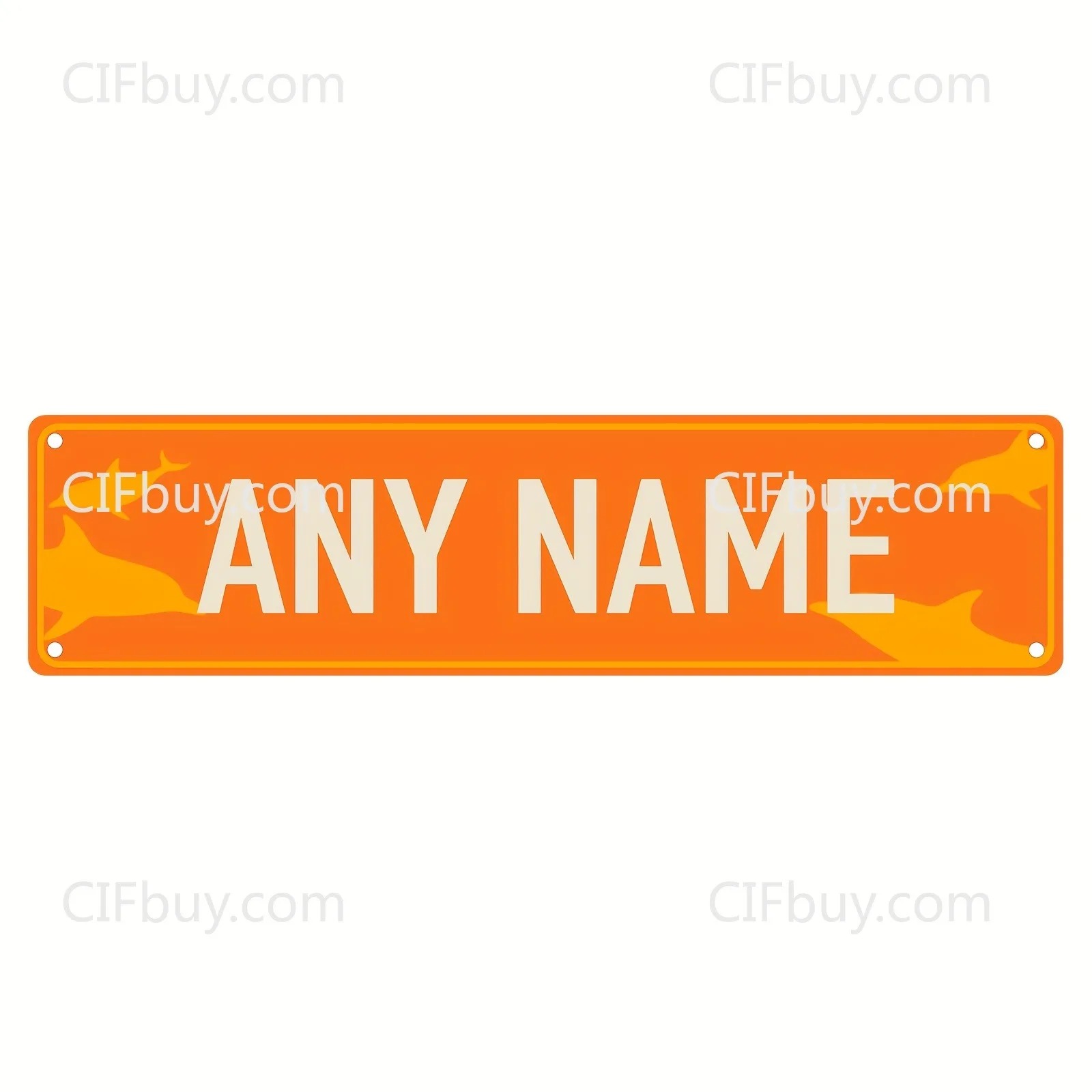 Home Bar Cafe - CIFbuy Papan Logo Lumba-lumba Logam 2D
