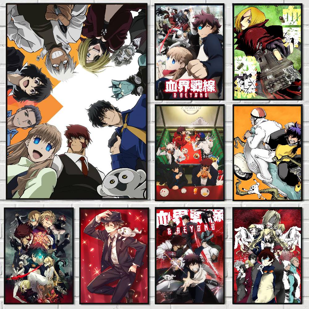 Poster Anime Blood Blockade Ba - Home Bar And Theater ulasan dan harga