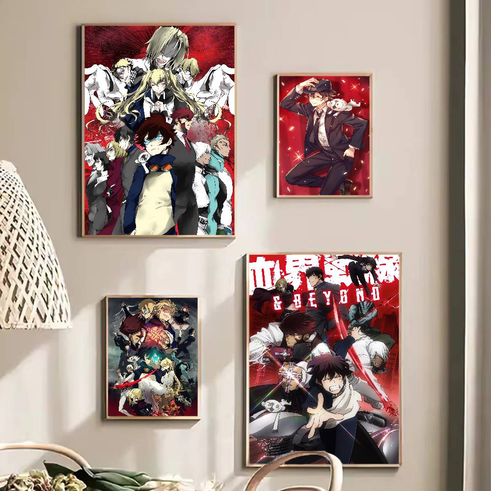 Poster Anime Blood Blockade Ba - Home Bar And Theater ulasan dan harga