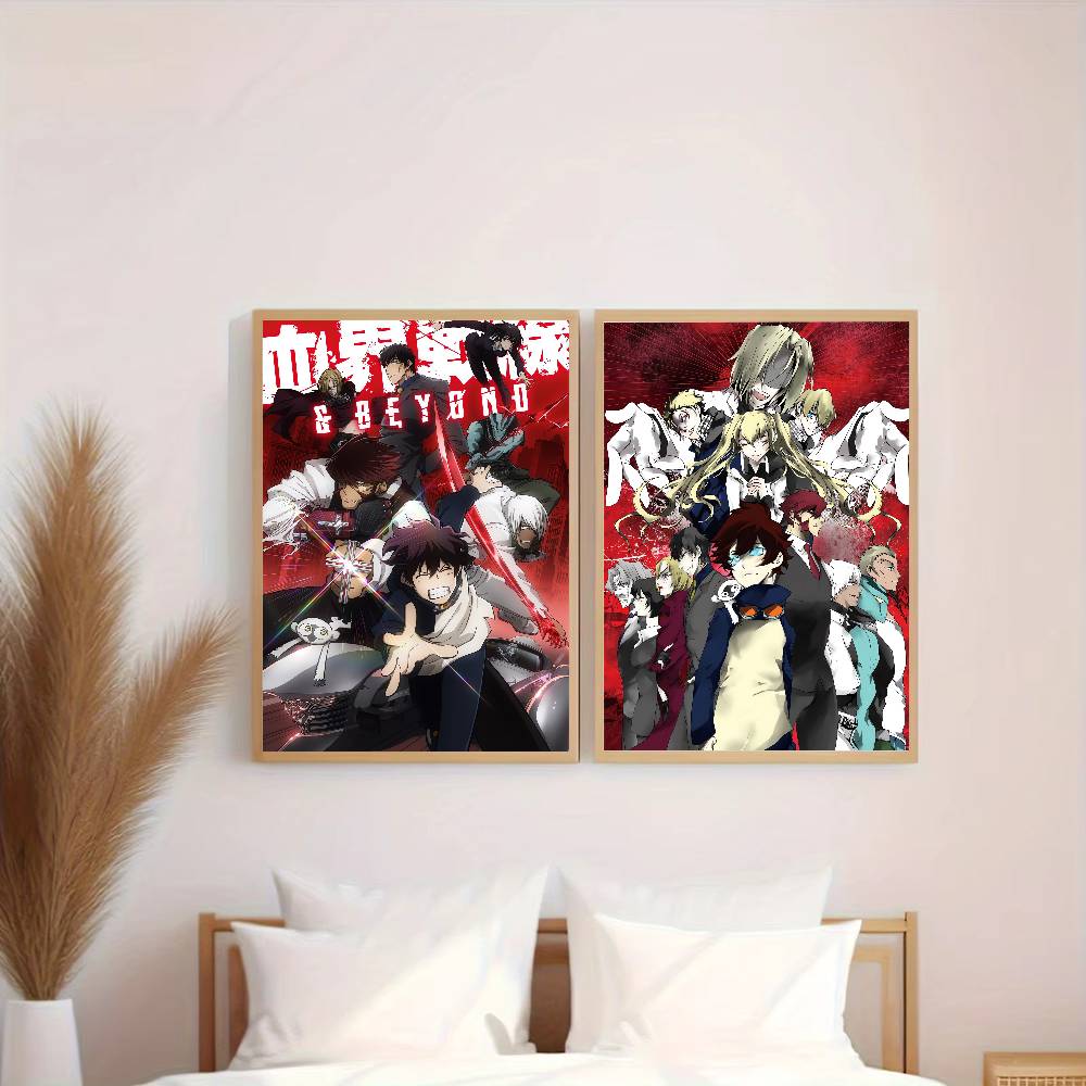 Poster Anime Blood Blockade Ba - Home Bar And Theater ulasan dan harga