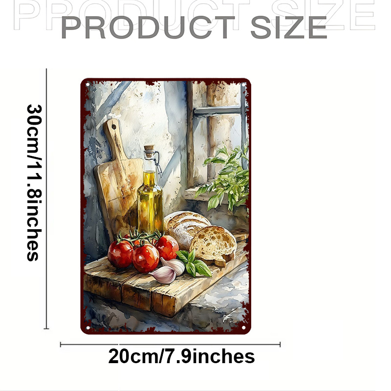 Plakat Logam Gaya Mediterania  - Home Bar And Restaurant ulasan dan harga
