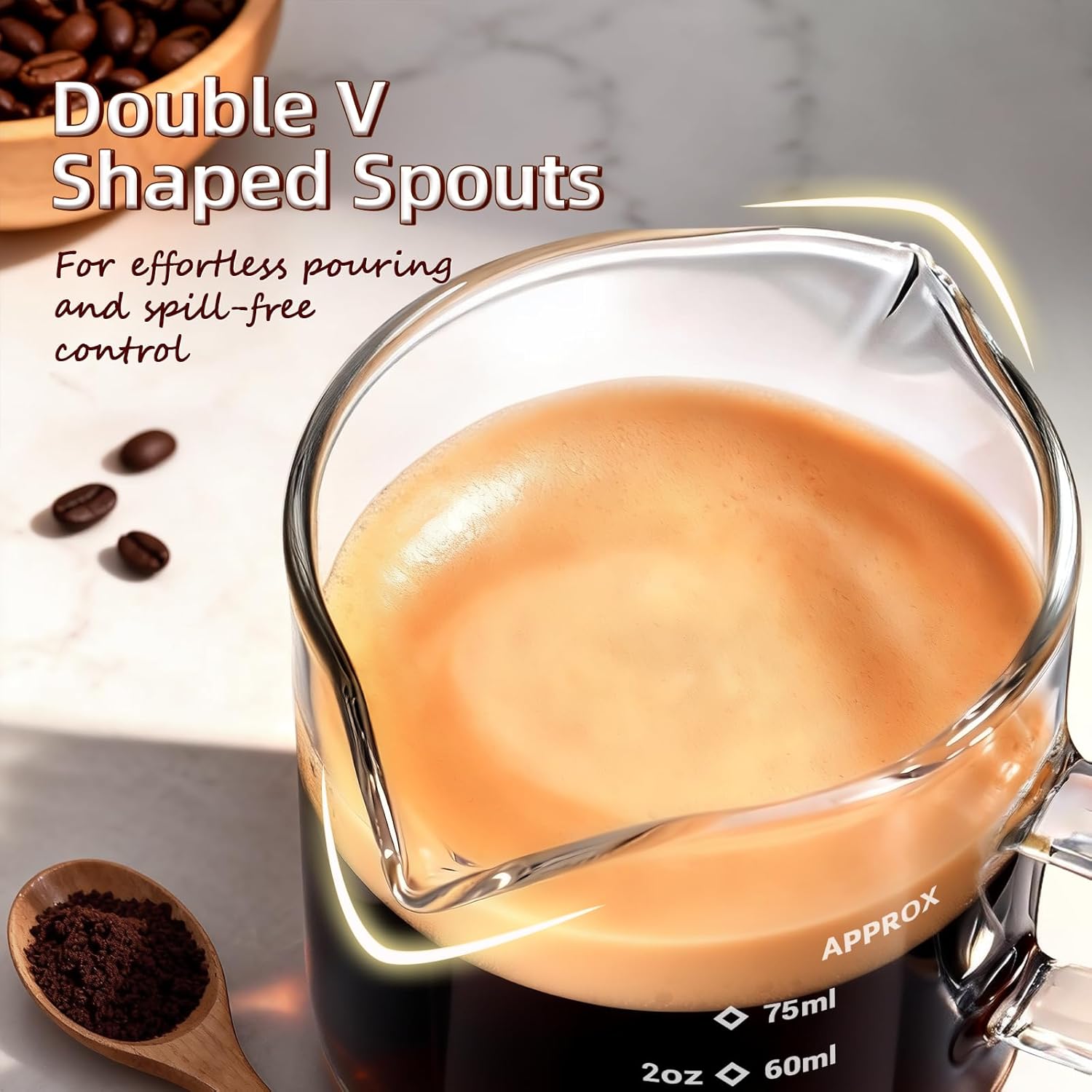 1/2pcs Cangkir Espresso 2.5oz  - Home Bar Set ulasan dan harga