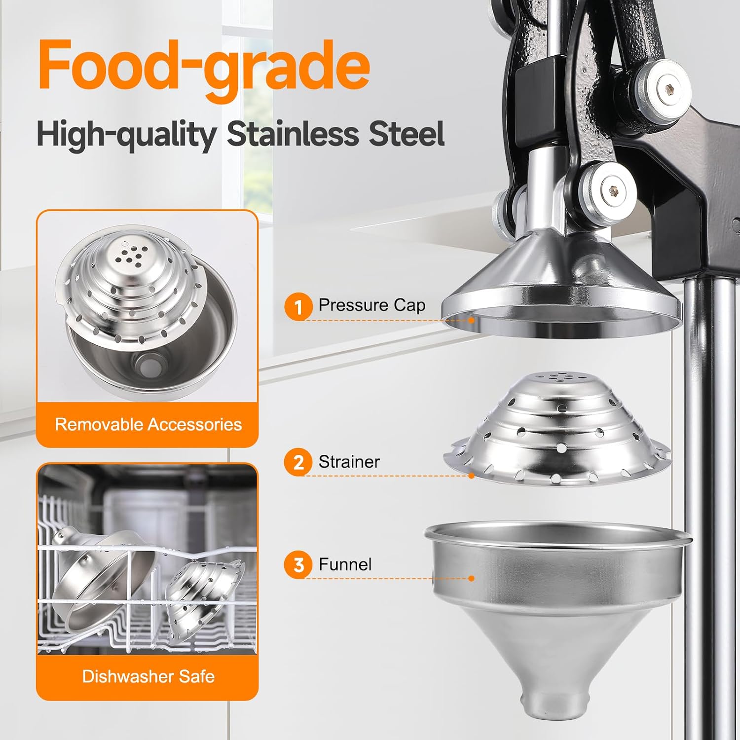Pemeras Jeruk Manual dari Besi - Citrus Juicer Bar ulasan dan harga