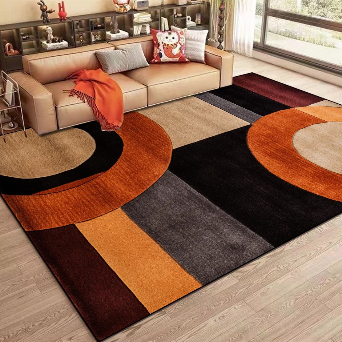 Karpet Abstrak Nordik untuk Ru - Home Bar Lounge ulasan dan harga