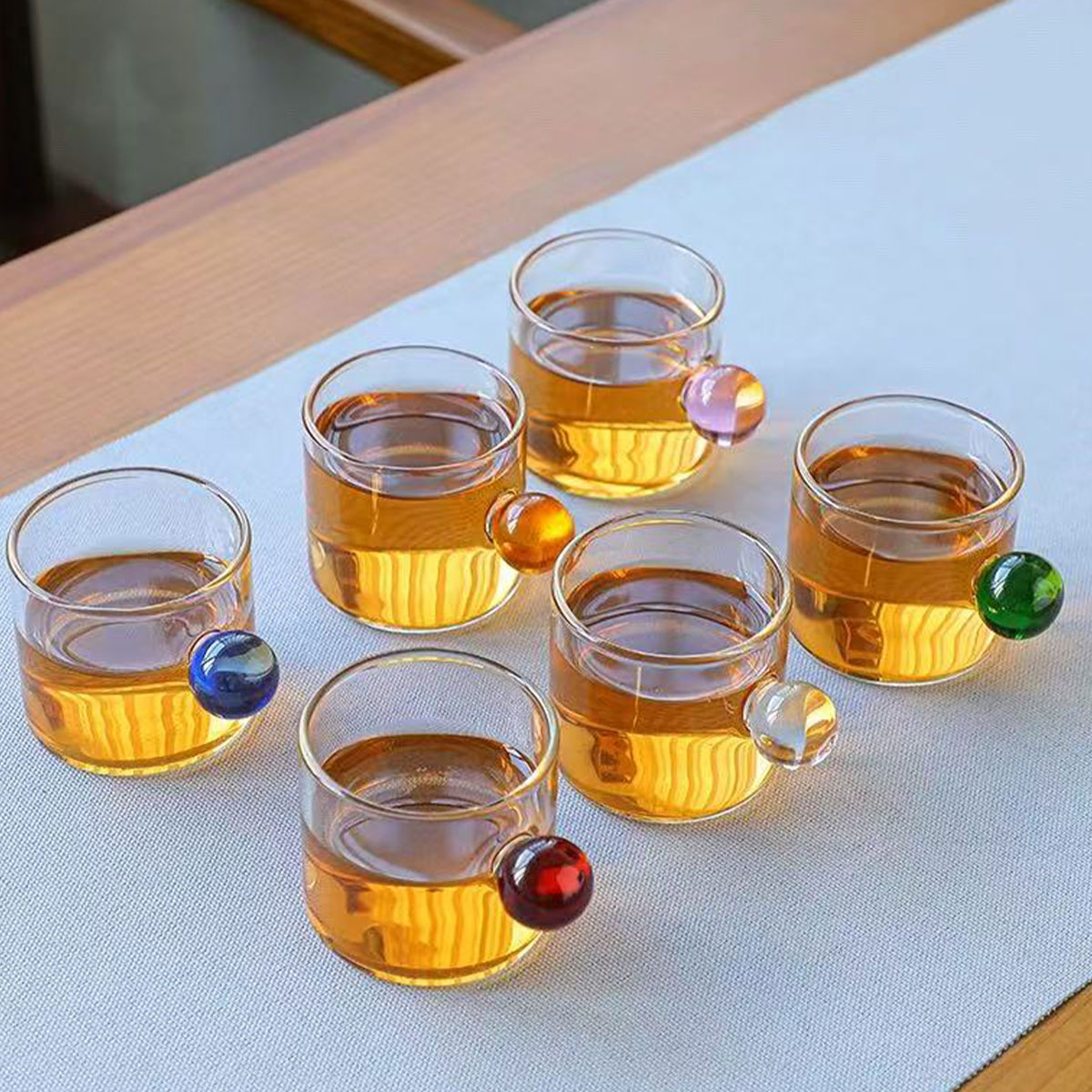 Gelas Susu Kaca Berwarna-warni - Highball Glass Set ulasan dan harga