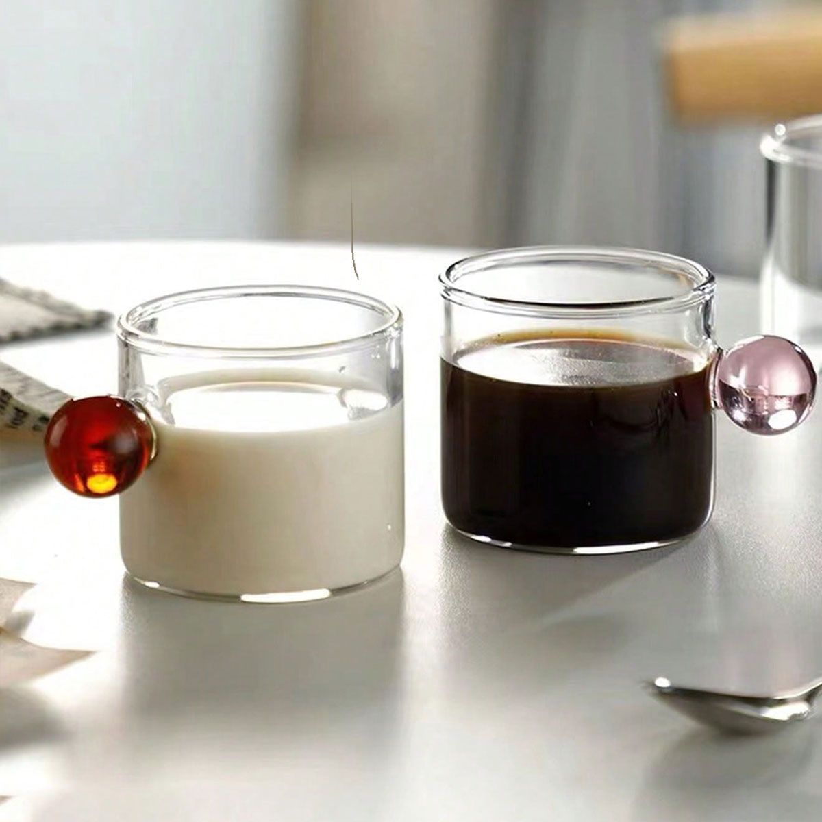 Gelas Susu Kaca Berwarna-warni - Highball Glass Set ulasan dan harga