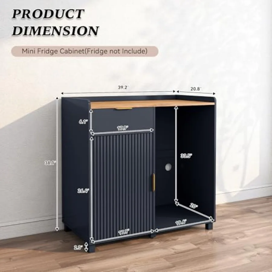 Lemari bar dengan ruang kulkas - Home Bar And Fridge ulasan dan harga