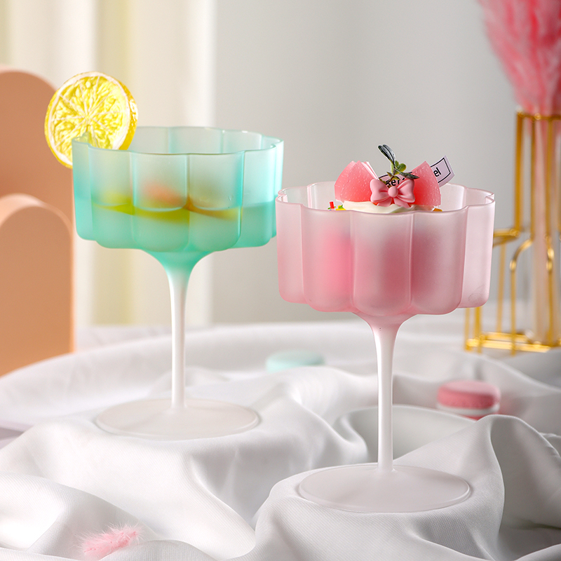 Mug Koktail Kaca Buram Warna-w - Home Bar Set ulasan dan harga