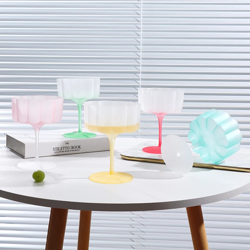 Mug Koktail Kaca Buram Warna-w - Home Bar Set ulasan dan harga