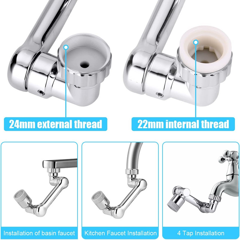 1080 ° Kepala Penyemprot Keran - Home Bar Sink ulasan dan harga