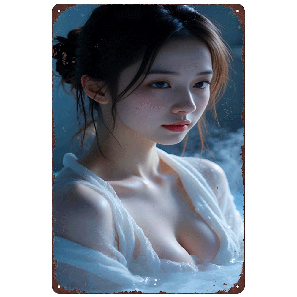 Tanda Logam 2D Vintage Gadis A - Home Bar Cafe ulasan dan harga