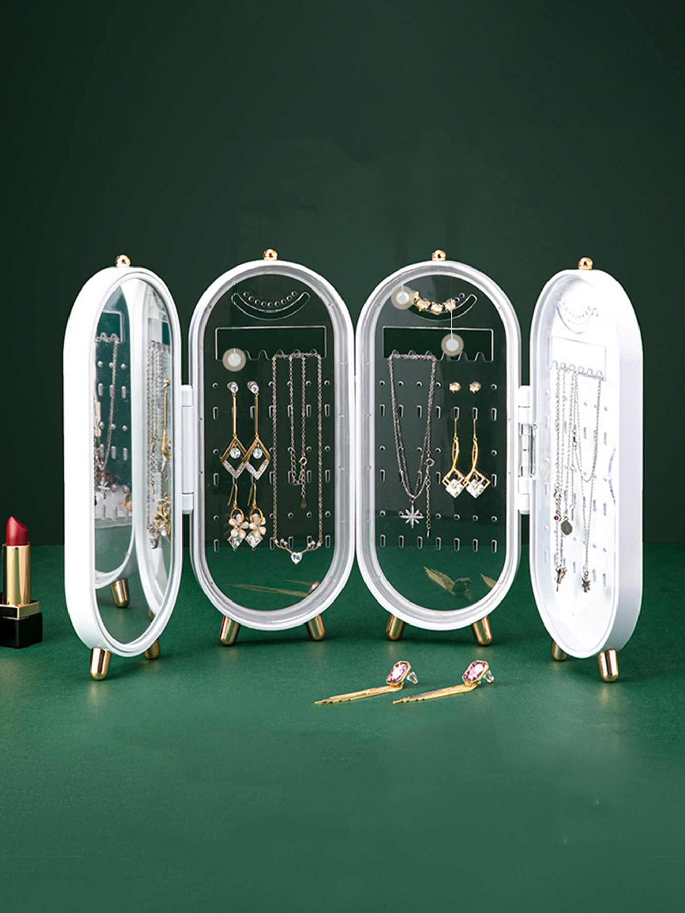 Lemari Penyimpanan Perhiasan C - Bar Cart Gold ulasan dan harga