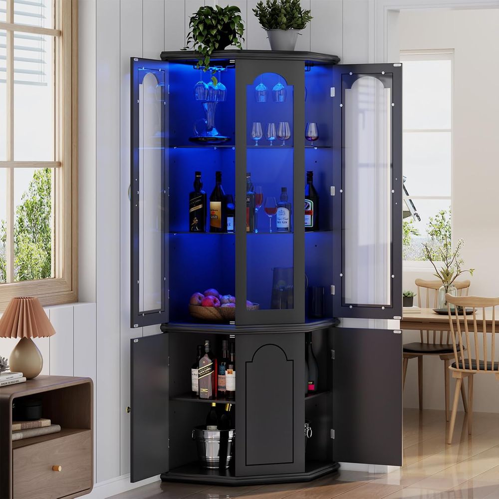 Kabinet Bar Berlampu dengan Pi - Home Bar And Cabinet ulasan dan harga